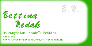 bettina medak business card